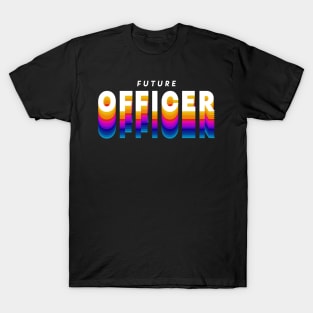 future officer in gradient color T-Shirt